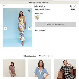 Reformation Parma Silk Dress